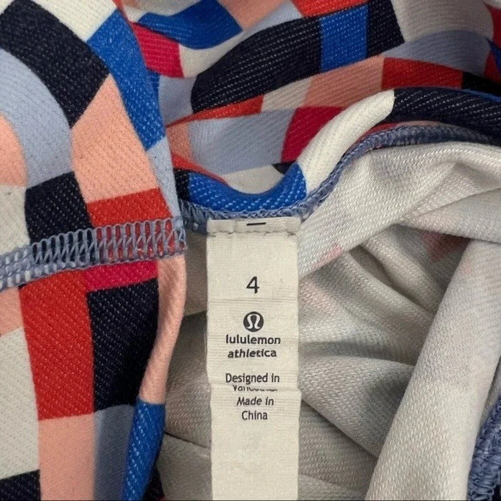 Lululemon Wunder Under Capoeira Multi Leggings High Rise Athletic Pants Size 4
